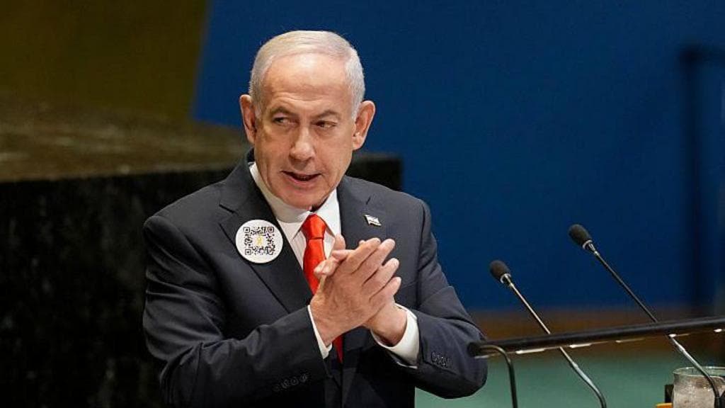 icon for Will Netanyahu say "Nuclear" during his remarks at the United Nations General Assembly?