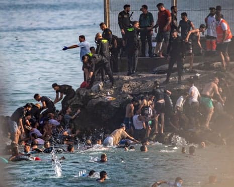 icon for Spain accuses Morocco of facilitating Ceuta migrant wave by August 31?